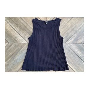 Navy Linen Eileen Fisher Tank L